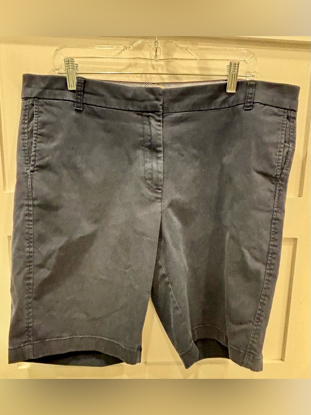 J. Crew Navy Cotton Bermuda Shorts